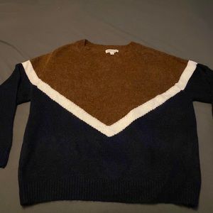 Women’s small brown and navy sweater